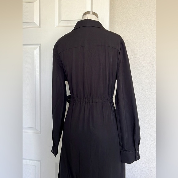 NWT LBLC The Label Amara Tie Front Collared Dress - Picture 7 of 12